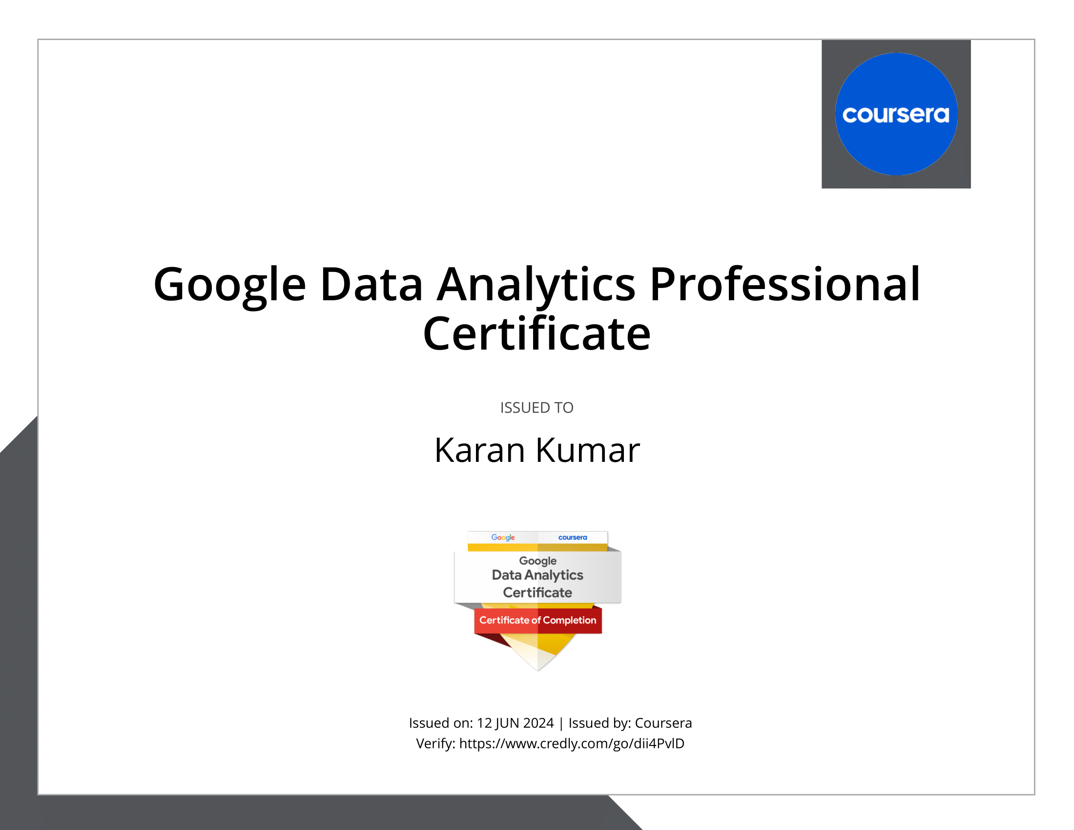 Karan Kumar Gupta Portfolio